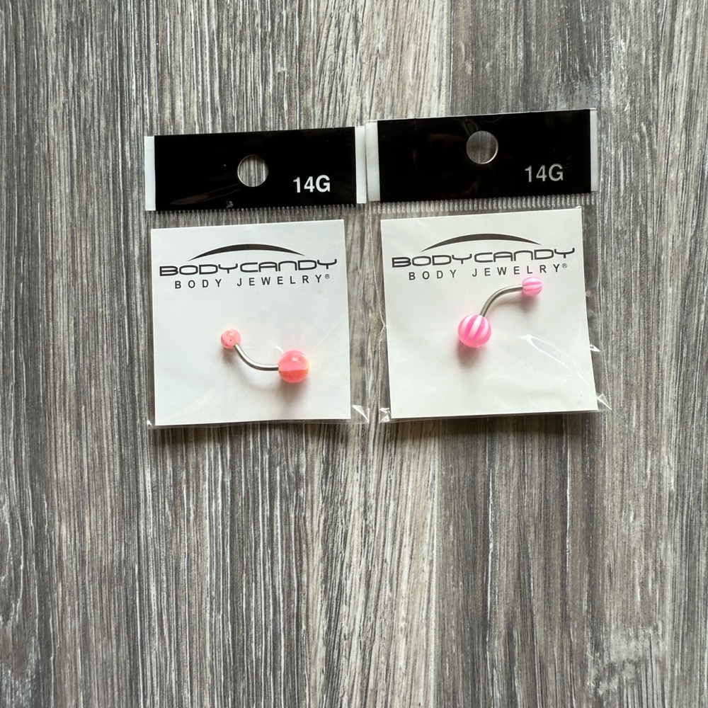 Body Candy Pink Belly Button Rings